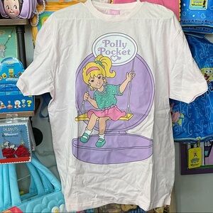 Polly Pocket Light Pink Tee Dress with Purple & Pink Graphic